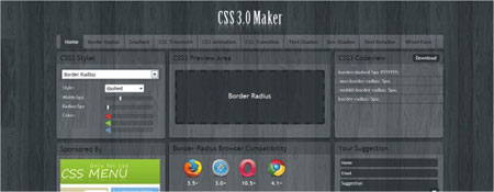 criar códigos CSS3 online